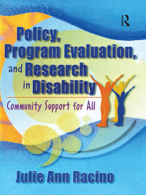 cover image of Policy, Program Evaluation, and Research in Disability